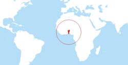 Benin Location map