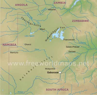Botswana geography