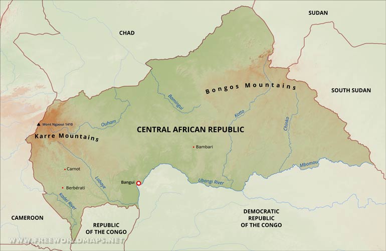 Central Africa Map
