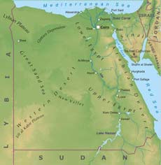 Egypt geographical features