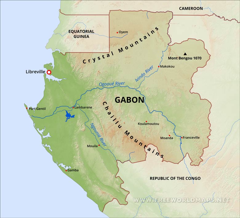 Gabon Map