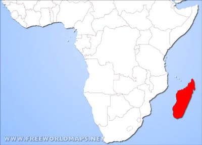 Madagascar location map