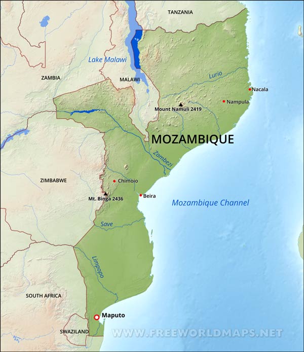 Mozambique Map