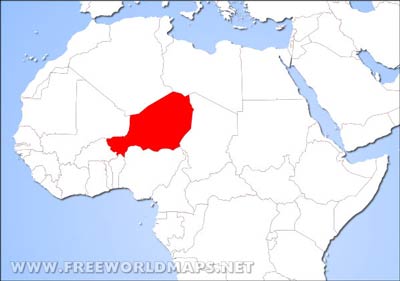 Niger location map