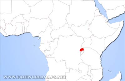 Rwanda location map