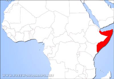 Somalia location map