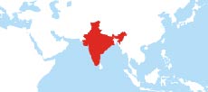 India location map