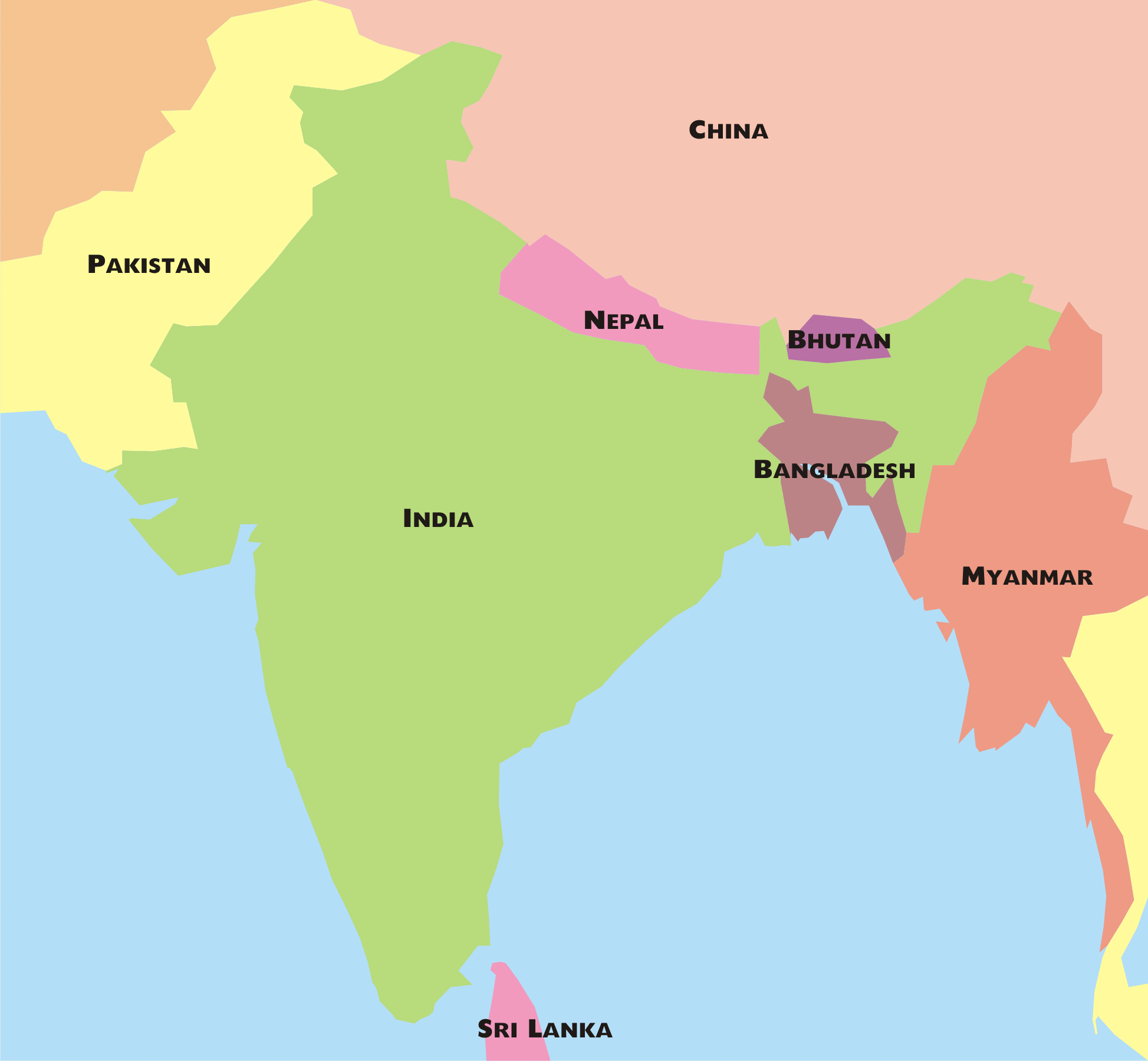 India Political Blank