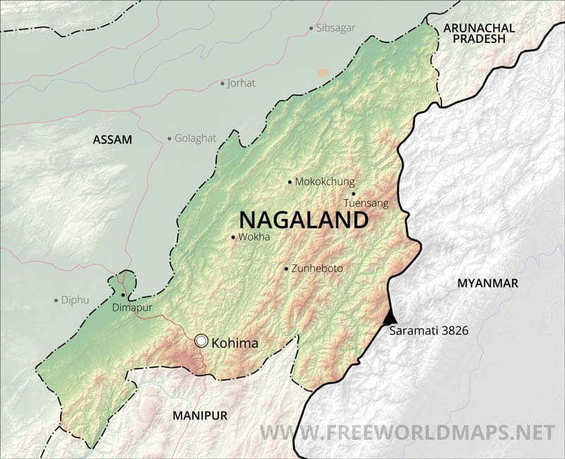 Nagaland map