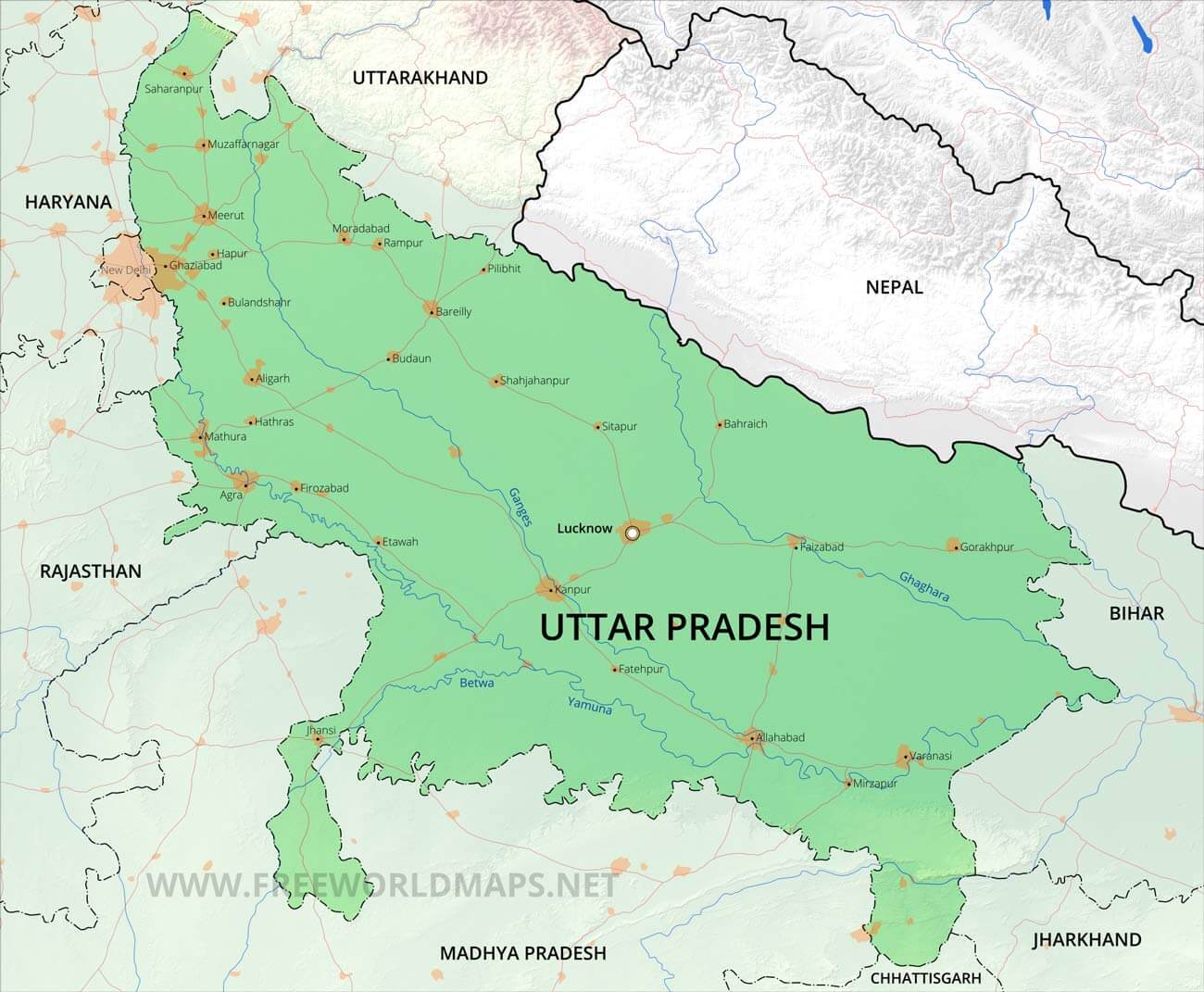 Uttar Pradesh Maps