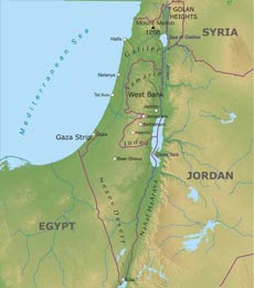 Israel topography
