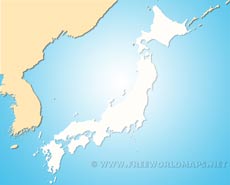 Blank map Japan