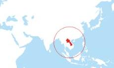 Laos location map