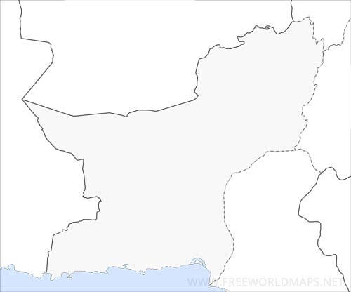 Balochistan outline map