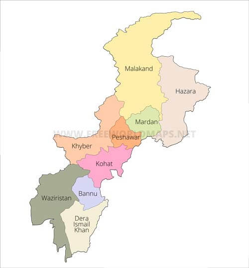 Khyber Pakhtunkhwa divisions