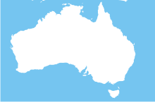 Blank Australia map