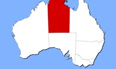 Northern Territory location map