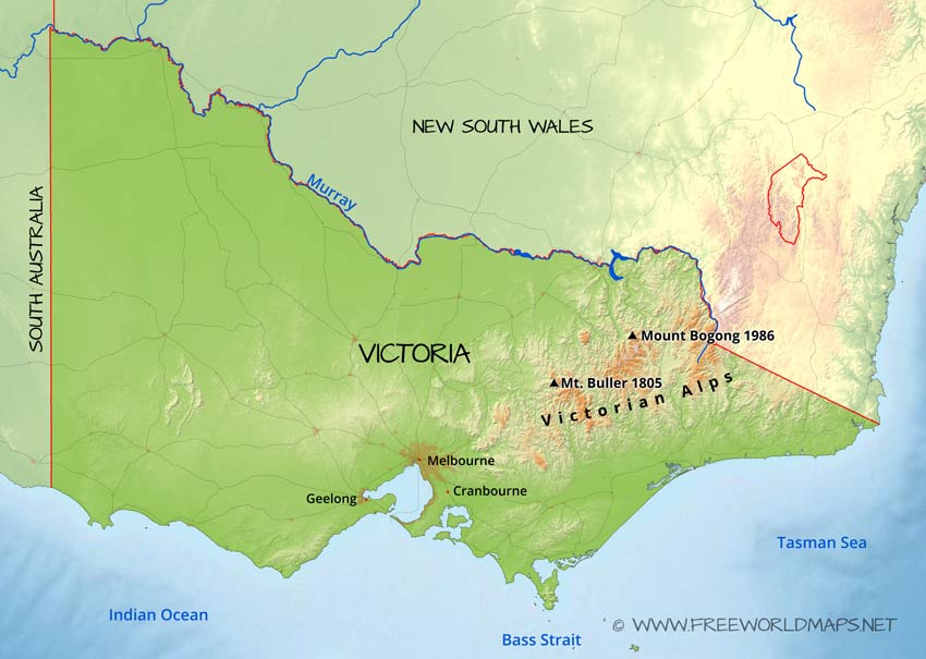 Victoria map