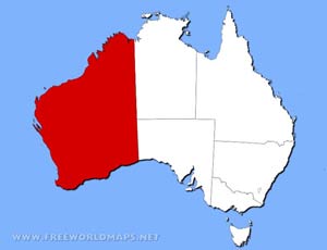 Western Australia location map