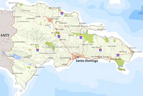 Dominican Republic political maps Dominican Republic political maps