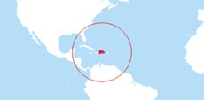 Domincan Republic locaion map