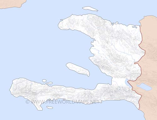 Haiti shaded relief contours Haiti shaded relief contours