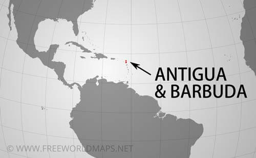 Antigua Barbuda location maps