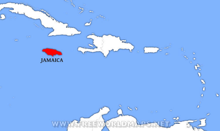 Jamaica location map