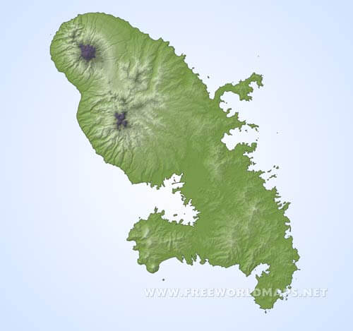 Martinique blank HD map