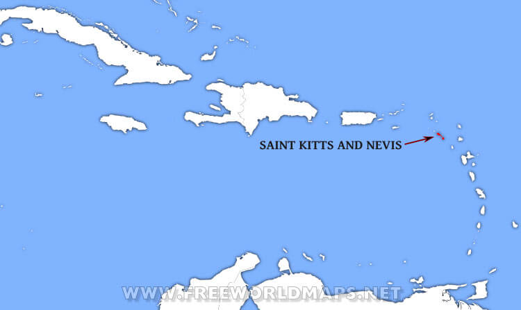 Saint Kitts and Nevis location map