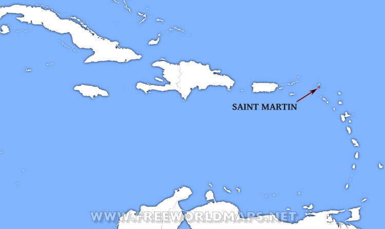 Saint Martin location map