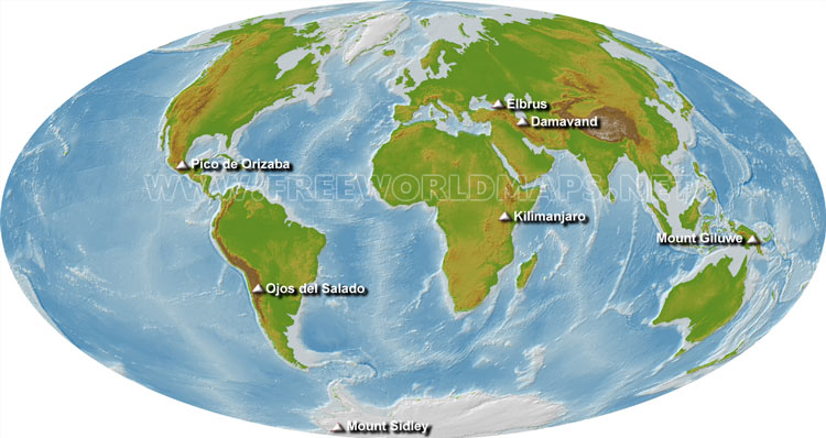 Volcanic Seven Summits