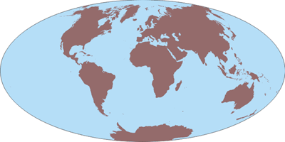 Blank world map
