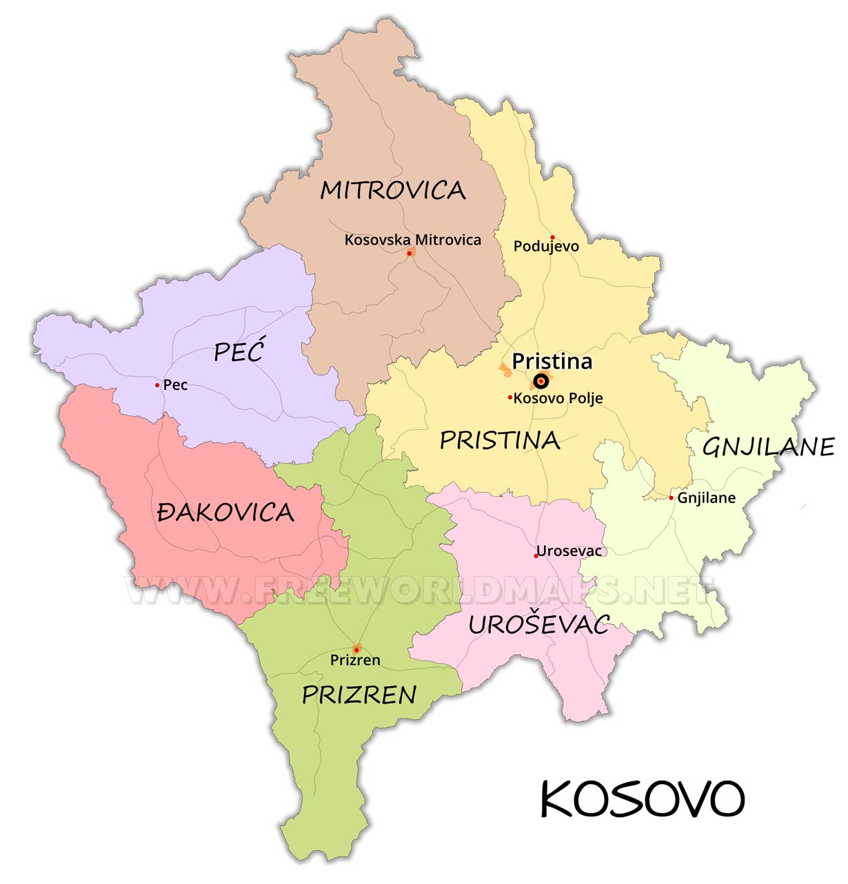 mapa-de-kosovo