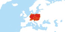 Central Europe location map