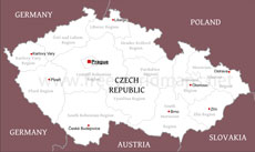 Czechia political map