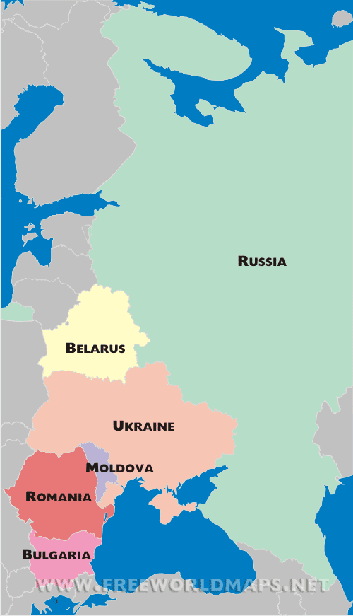 political map of belarus. Eastern Europe Political map