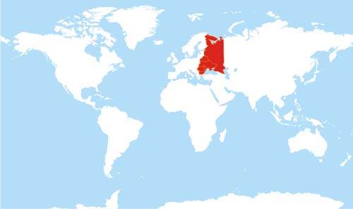 Eastern Europe location map