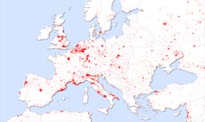 Urban areas of Europe