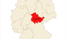 Thuringia location map