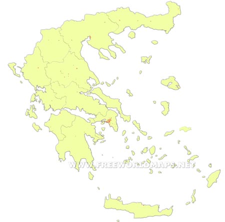Greece blank map HD Greece blank map HD