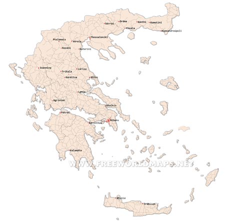 Greece roads map Greece roads map