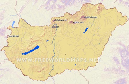 Hungary peaks and mountains