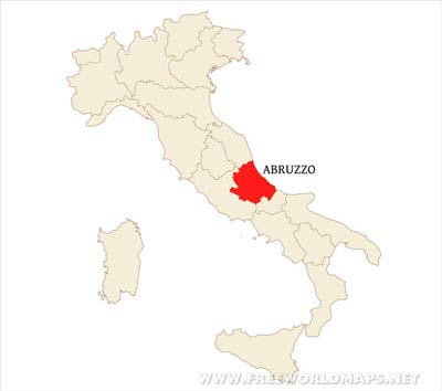 Abruzzo location map