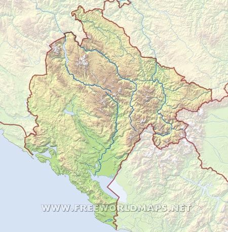 Montenegro HD map