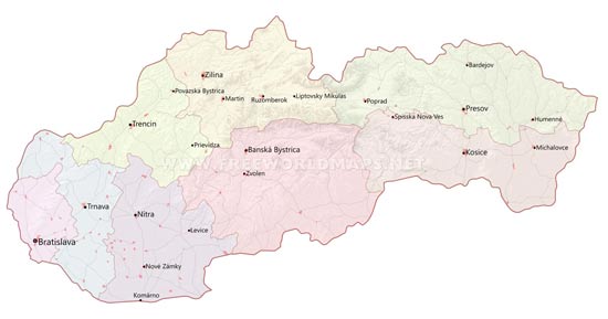 Slovakia cities