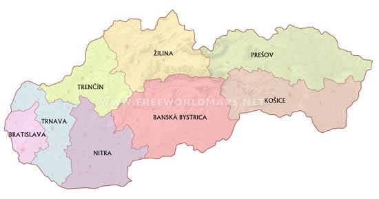 Slovakia districts