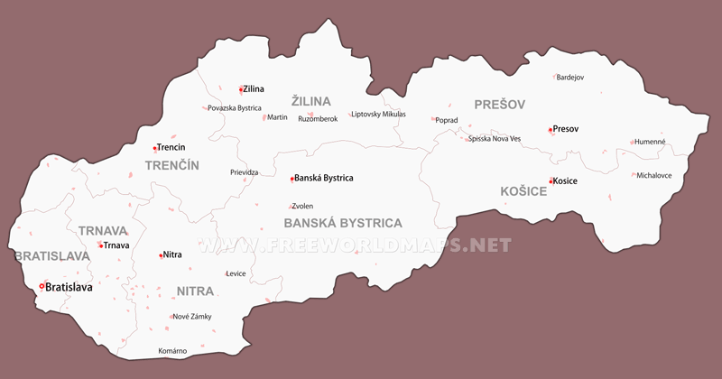 Slovakia Political Map