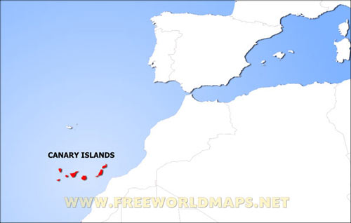 Canary Islands location map