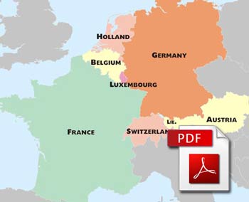 PDF maps of Western Europe